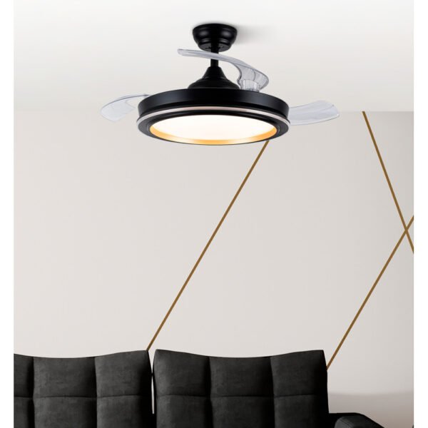 Ventilador Dc Picolo 72w 6226lm Negro/oro 3 Aspas Desp. 106d 3000-4000-6500k Remoto, Memoria
