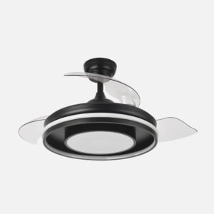 Ventilador Dc Pitufo 57w Nergro 3asp107d 3990lm Rgb +3000-4500-6500k Reg.intensidad+remoto+memo+temporiz