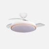 Ventilador Dc Relampago 60w Blanco/haya 3asp.107d 6980 Lm 36x48/107cm 3col.remoto+memoria+temporizador+reg.intensidad