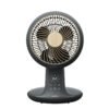 Ventilador Dc Sobremesa Miera Negro/haya 20w 8vel Oscilacion 3d.remoto,temporizador 40,5x25,4x23,3cm