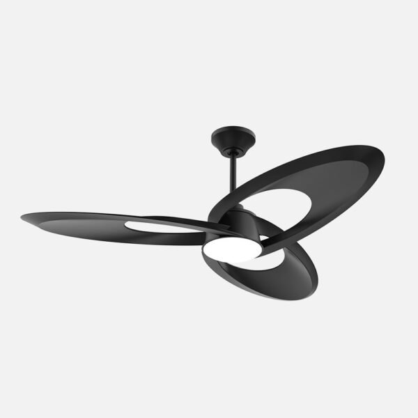 Ventilador Dc Tarazona 18w Negro 3aspas 6vel.136d  2250lm 3000-4500-6500k Remoto+memoria+temporizador