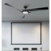 Ventilador Dc Tarento 24w Negro 3aspas 6vel 132d 2424 Lm 3000k, 4000k, 6500k Remoto+ Regulable Intensidad+ Temporizador+ Memoria