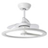 Ventilador Dc Tatiana 110w Blanco/mad.Clara 3 Aspas 62d 3000-4000-6000k 9350lm Remoto,memoria,temporizador