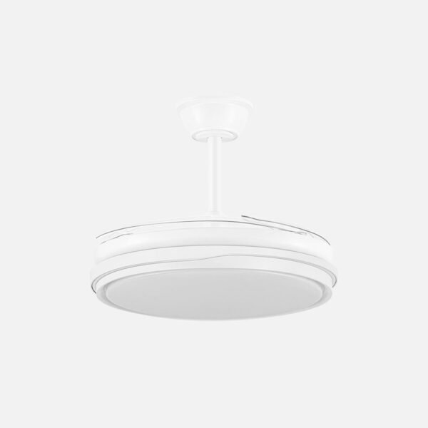 Ventilador Dc Tempano Blanco 59w 4aspas 106d 6980lm 6vel 3000k,4200k,6500k, Reg.intensidad+Remoto+temporizador+memoria 26