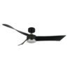 Ventilador Dc Tempel 26w Negro/cuero 3 Aspas 132d 6vel. 3000k, 4000k, 6500k 2950lm  C/remoto, Memoria Y Temporizador