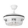 Ventilador Dc Tornado Mini Blanco 3xe27 91d 3aspas Desplegables 6velocidades C/remoto Y Temporizador
