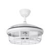 Ventilador Dc Tornado Blanco 5xe27 107d 3aspas Desplegables 6velocidades C/remoto Y Temporizador