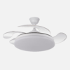 Ventilador Dc Tridente 59w Blanco 4aspas Desp.107d 6980lm Reg.intensidad Remoto+temporizador+memoria 3000-4000-6000k
