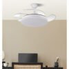 Ventilador Dc Tridente 59w Blanco 4aspas Desp.107d 6980lm Reg.intensidad Remoto+temporizador+memoria 3000-4000-6000k