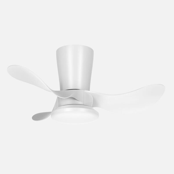 Ventilador Dc Triollo 27w 2700lm Blanco 3aspas 6vel 61d 3000-4500-6500k Remoto+reg.intensidad+temporizador+memoria