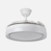 Ventilador Dc Zenit Blanco 59w 4aspas desplegables 107d 6980lm 6vel 3000k,4000k,6000k Remoto+reg.intens.+temporizador+memoria