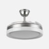 Ventilador Dc Zenit Niquel 59w 4aspas despegables 107d 6980lm 6vel 3000k,4000k,6000k, Remoto+reg.intens.+temporizador+memoria