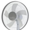 Ventilador De Pie Belmonte Blanco/gris 3 Vel.45w 5aspas Orientable, Fijo Y Rotatorio Regx43x40 Cm