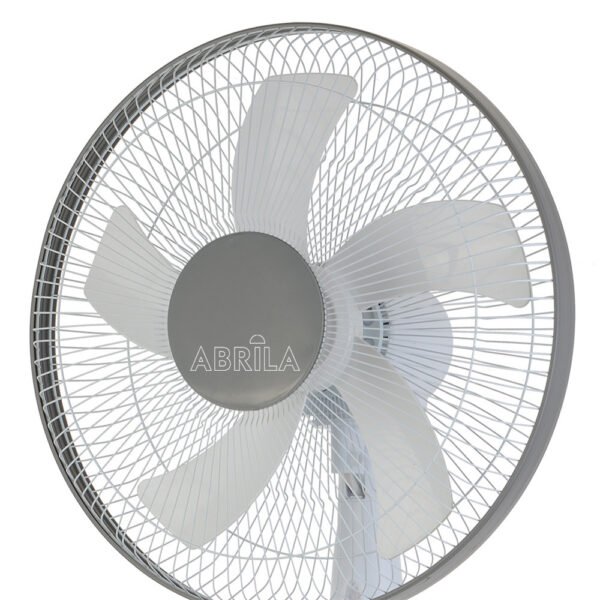 Ventilador De Pie Belmonte Blanco/gris 3 Vel.45w 5aspas Orientable, Fijo Y Rotatorio Regx43x40 Cm