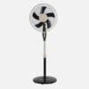 Ventilador De Pie Belmonte Negro/beis 3 Vel.45w 5aspas Orientable, Fijo y Rotatorio Regx43x40 Cm