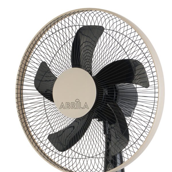 Ventilador De Pie Belmonte Negro/beis 3 Vel.45w 5aspas Orientable, Fijo y Rotatorio Regx43x40 Cm