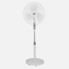 Ventilador De Pie Bise Blanc 3 Vel 45w Regx43x40cm Oscilante 3 Aspas Blancas C/remoto Y Temporizador