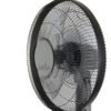 Ventilador De Pie Borlon Negro/gris 3 Vel.55w 5x2aspas Orientable+ Remoto+ Temporizador Regx43x40 Cm