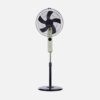 Ventilador De Pie Circus Beis/negro 3vel 45w Regx43x40cm Oscilante 5asp.c/ Remoto Y Temporizador