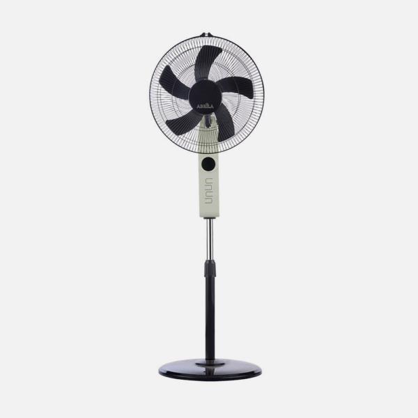 Ventilador De Pie Circus Beis/negro 3vel 45w Regx43x40cm Oscilante 5asp.c/ Remoto Y Temporizador