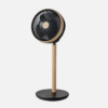 Ventilador De Pie Colibri Negro/haya 25w 12vel 70x28,5x28,5cm 3asp Motor Dc C/remoto Y Temporizador