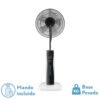 Ventilador De Pie Corvo Blan/negro 3 Vel.75w.5Asp  Nebulizador 125x43x40cm  Remoto Y Temporizador, Tanque De Agua 2l