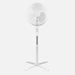 Ventilador De Pie Flip 45w Blanco 3vel 3aspas 40d Orientable.Fijo Y Rotatorio Regx48x48cm