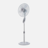 Ventilador De Pie Floxo Blanco/gris 3 Vel. 45w  C/remoto Temporizador 5 Aspas Regx44,5x40 Cm