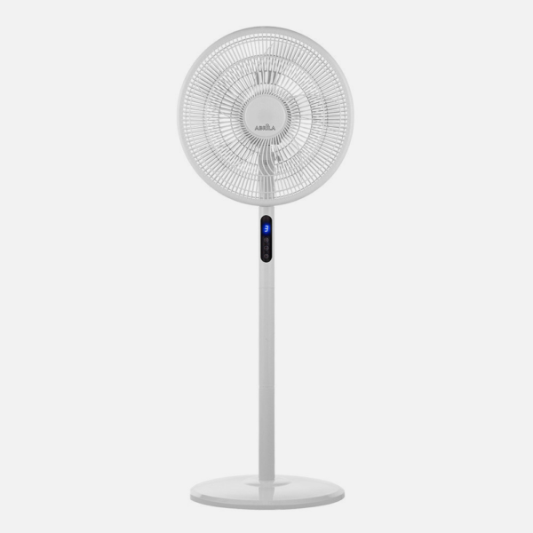 Ventilador De Pie Icono Blanc 3vel 45w  119x44x40 Cm Oscilante 5asp.c/ Remoto,temporizador