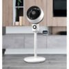Ventilador De Pie Ozono Blanco/negro 3 Vel.40w 3aspas Orientable, Fijo Y Rotatorio 86x34x34cm