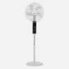 Ventilador De Pie Rodium Blanco 3vel 45w Regx43x40cm Oscilante 5asp.tactil C/remoto Y temporizador