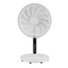 Ventilador De Pie Torbellino Blanco 3velocidades 60w 13aspas Regx41x41 Display Oscilante,remoto,temporizador