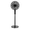 Ventilador De Pie Torbellino Negro 3velocidades 60w 13aspas Regx41x41 Display Oscilante, Remoto, Temporizador