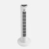 Ventilador De Torre Tuka Blanco 3 Vel 50w C/remoto  Oscilante Temporizador  80x25x25 Cm