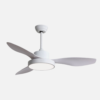 Ventilador Dc Hayate 48w 4080lm Blanco 3 Asp 33/48x120x120cm 3000-4000-6000k C/remoto, Memoria Y Temporizador