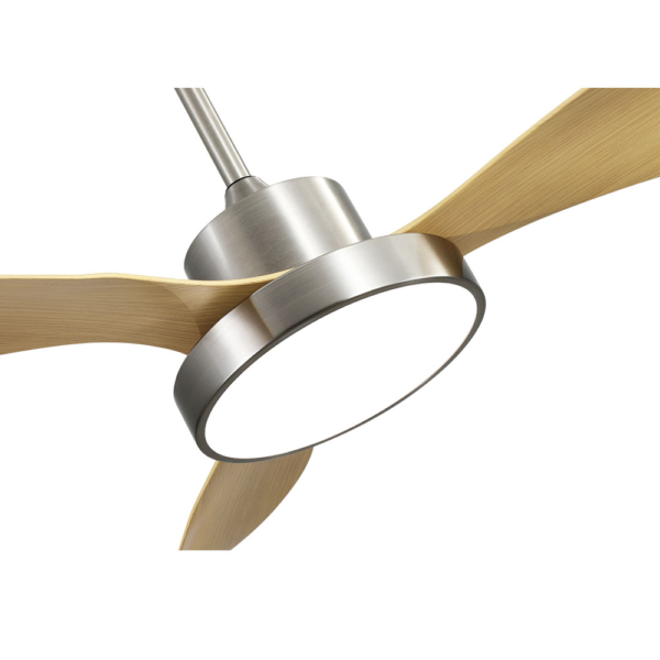 Ventilador DC Hayate  48w 4080lm Niq/haya 3 Asp 33/48x120x120cm 3000-4000-6000k C/remoto, Memoria Y Temporizador