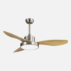 Ventilador DC Hayate  48w 4080lm Niq/haya 3 Asp 33/48x120x120cm 3000-4000-6000k C/remoto, Memoria Y Temporizador
