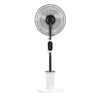 Ventilador Humidificador Pie Iceberg Blanco/negro 80w 3velocidades 3aspas Nebulizador 125x43x38cm Tanque  Agua 2,8l