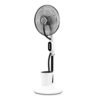 Ventilador Humidificador Pie Iceberg Blanco/negro 80w 3velocidades 3aspas Nebulizador 125x43x38cm Tanque  Agua 2,8l