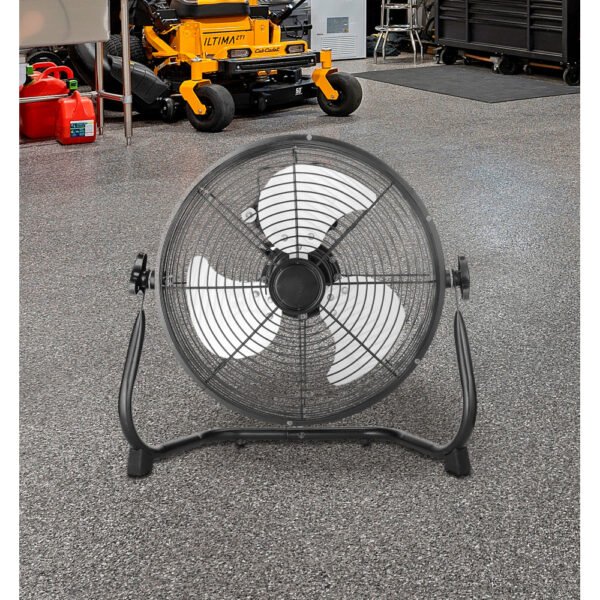 Ventilador Industrial Midas 120w Negro/cromo 55d  3 Velocidades,orientable 59x62x22 Cm