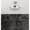Ventilador Dc Noto 72w 6120lm Cromo 3asp.desp.108d 3 Colores+rgb Bluetooth, Remoto, Memoria Y Altavoz