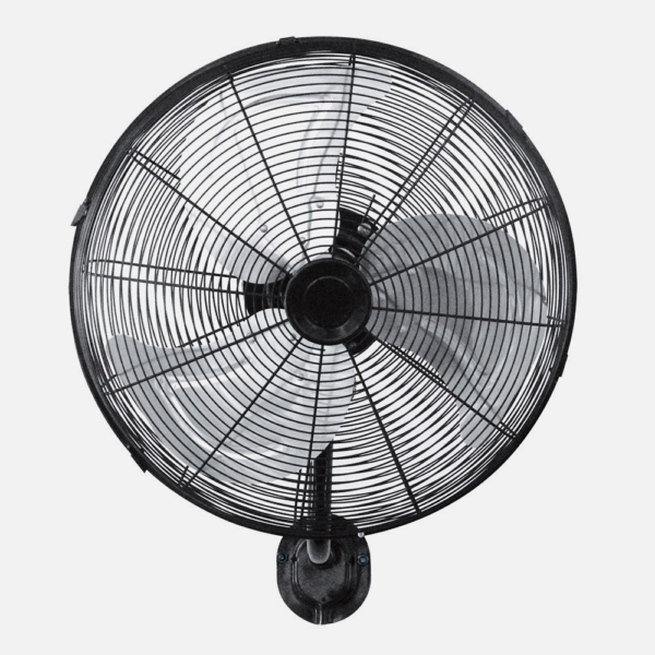 Ventilador Pared Arrecife 90w Negro/plata 45d  3 Velocidades Orientable Y Oscilante