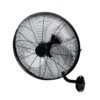 Ventilador Pared Arrecife 90w Negro/plata 45d  3 Velocidades Orientable Y Oscilante
