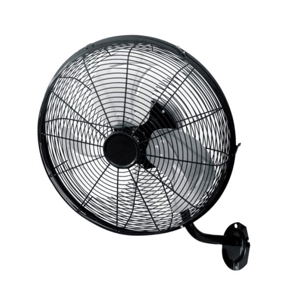 Ventilador Pared Arrecife 90w Negro/plata 45d  3 Velocidades Orientable Y Oscilante