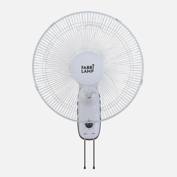 Ventilador Pared Cudo Blanco 3 Vel. 45w  Oscilante 5 Aspas Transp. 53x43x30 Cm