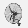 Ventilador Pared Indust.borrasca Negro 3velocidades 240w 3 Aspas Fijo Y Rotatorio 80x71x30cm