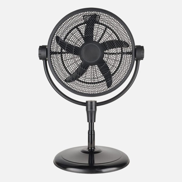Ventilador Pie 3x1 Aifos Negro 3vel 90w 5aspas  Rotacion manual Suelo/pared/sobremesa Orientable Regx61x61cm