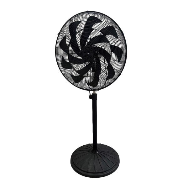 Ventilador Pie Indust.centurion Negro1velecidad 300w 16asp Fijo Y Rotat.oscilante Regx65x59cm