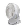 Ventilador Sobremesa C/pinza Peñafiel Blanco 5w 3+1vel Recargable Alimentacion Usb 5aspas Motor Dc 18x16x13cm Inalambrico