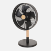 Ventilador Sobremesa Falcon Negro/haya 3vel.45w 5 Asp. Oscilante Y Rotatorio 59x35x28cm